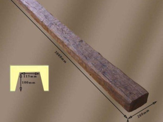 20’lik Özel Balta Yontma Dokulu Poliüretan Kiriş